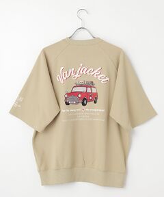 VAN / ヴァン カットソー | 半袖トレーナー＜ミニ裏毛＞＜5分袖＞＜カーグラフィック＞