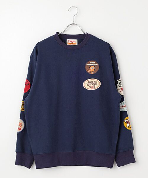 VAN/ヴァン ワッペントレーナー ネイビー M