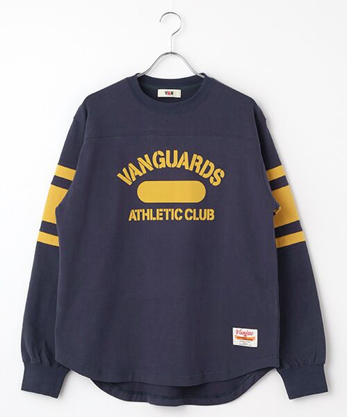 VAN/ヴァン ロングスリーブTシャツ＜フットボール＞＜ヴァンガーズ＞ ネイビー LL