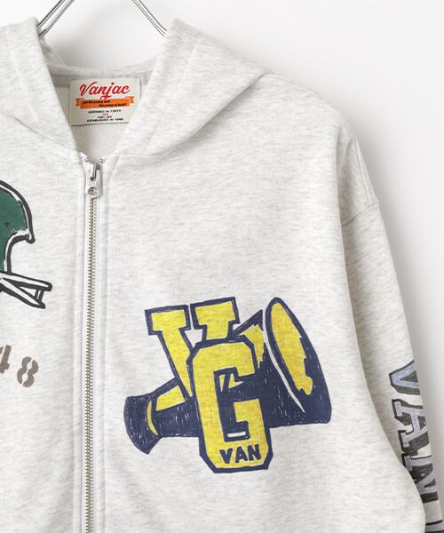 VAN / ヴァン パーカー | ZIPパーカー＜メモリアルペイント＞ | 詳細3