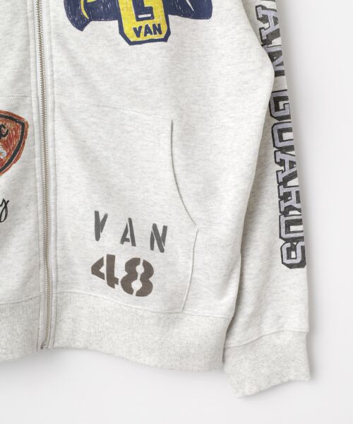 VAN / ヴァン パーカー | ZIPパーカー＜メモリアルペイント＞ | 詳細4