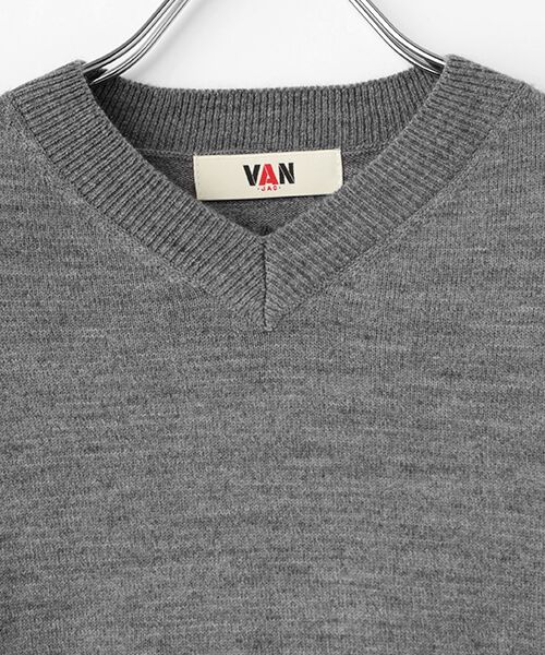 VAN / ヴァン ニット・セーター | Vネックセーター＜エルボーパッチ＞ | 詳細4