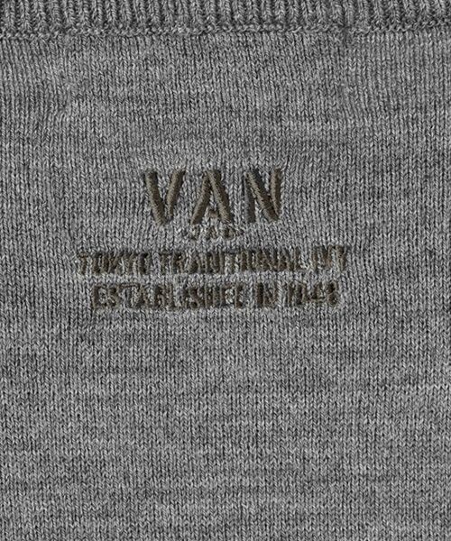 VAN / ヴァン ニット・セーター | Vネックセーター＜エルボーパッチ＞ | 詳細5