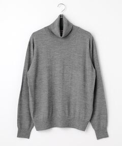 VAN / ヴァン ニット・セーター | タートルネックセーター＜エルボーパッチ＞
