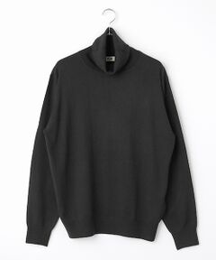 VAN / ヴァン ニット・セーター | タートルネックセーター＜エルボーパッチ＞