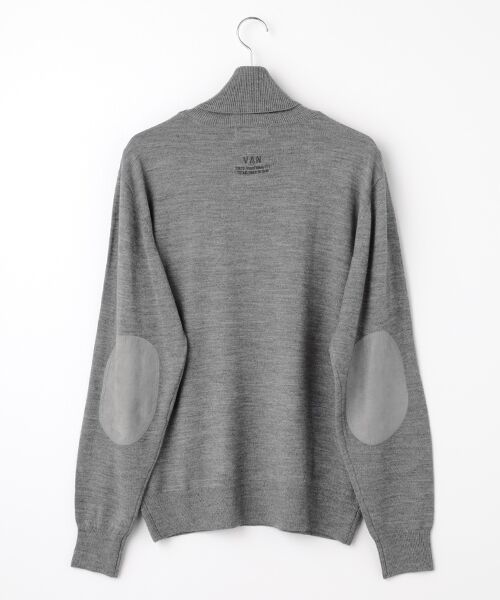VAN / ヴァン ニット・セーター | タートルネックセーター＜エルボーパッチ＞ | 詳細1