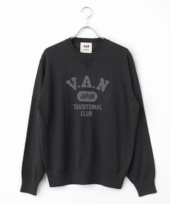VAN / ヴァン ニット・セーター | インターシャロゴセーター