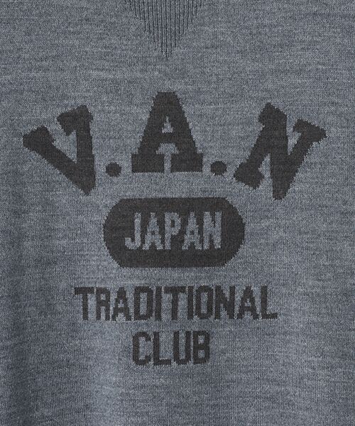 VAN / ヴァン ニット・セーター | インターシャロゴセーター | 詳細1