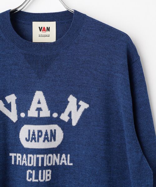 VAN / ヴァン ニット・セーター | インターシャロゴセーター | 詳細4