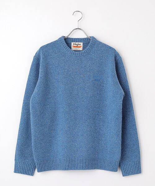 VAN/ヴァン シェットランドセーター ブルー LL VAN/ヴァン シェットランドセーター ブルー LL