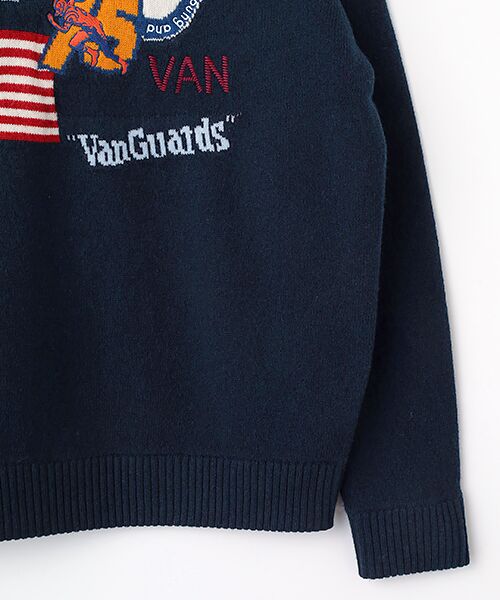 VAN / ヴァン ニット・セーター | クルーネックセーター＜国旗＞ | 詳細3