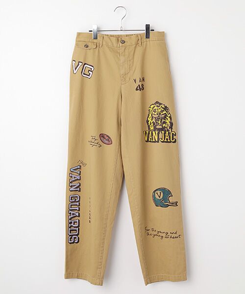 VAN/ヴァン チノパンツ<メモリアルペイント> ベージュ M VAN/ヴァン チノパンツ<メモリアルペイント> ベージュ M