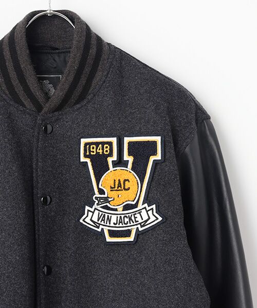 VAN / ヴァン レザーブルゾン・ジャケット | スタジアムジャンパー | 詳細2