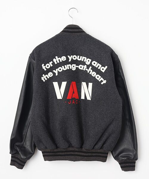 VAN/ヴァン スタジアムジャンパー チャコールグレー LL VAN/ヴァン スタジアムジャンパー チャコールグレー LL