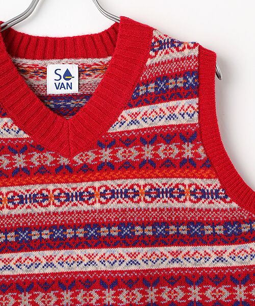 VAN / ヴァン ベスト | フェアアイルニットベスト ＜VAN×Shower CLUB＞ ＜ウィメンズ＞ | 詳細3