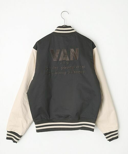 VAN / ヴァン ブルゾン | コットンスタジアムジャンパー（グレー）