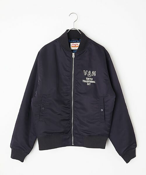 VAN / ヴァン ナイロンジャケット | MA-1＜レーサーグラフィック＞ | 詳細1