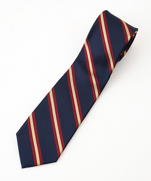 VAN / ヴァン ネクタイ | ネクタイ＜レジメンタルストライプ＞（ネイビー）