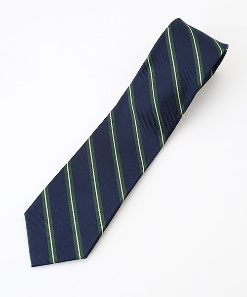 VAN / ヴァン ネクタイ | ネクタイ＜レジメンタルストライプ＞（ネイビー）