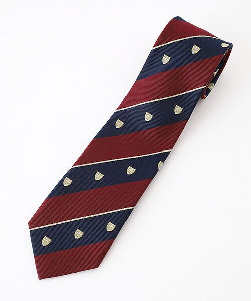 VAN / ヴァン ネクタイ | ネクタイ＜ロイヤルクレスト＞＜エンブレム＞（バーガンディ）