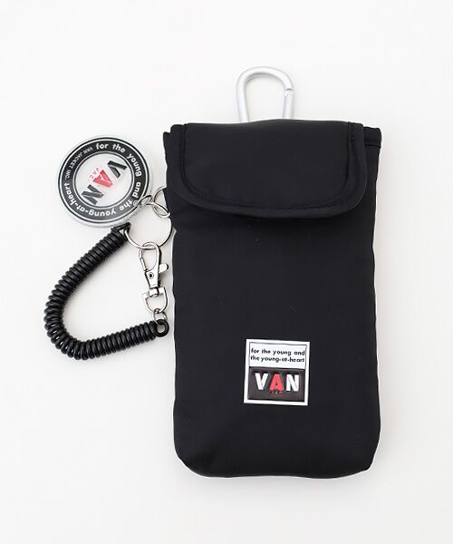 VAN / ヴァン メッセンジャーバッグ・ウエストポーチ | カラビナポーチ（ブラック）