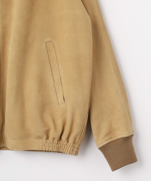 VAN / ヴァン レザーブルゾン・ジャケット | バックロゴ刺繍スウィングトップ＜スエード＞ | 詳細3