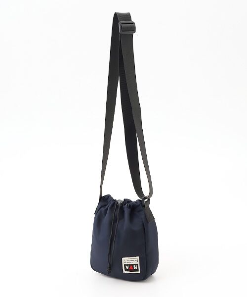 VAN / ヴァン ショルダーバッグ | ドローストリングバッグ（ネイビー）