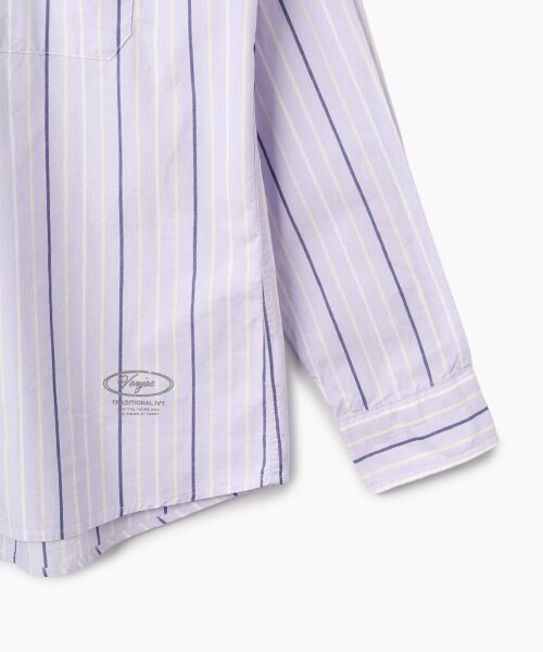 VAN / ヴァン シャツ・ブラウス | ショートBDシャツ＜ブロードストライプ＞ | 詳細3