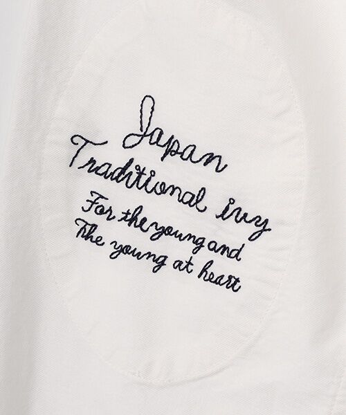 VAN / ヴァン シャツ・ブラウス | ショートBDシャツ＜手書き風刺繍＞ | 詳細2