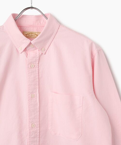 VAN / ヴァン シャツ・ブラウス | ショートBDシャツ＜手書き風刺繍＞ | 詳細4