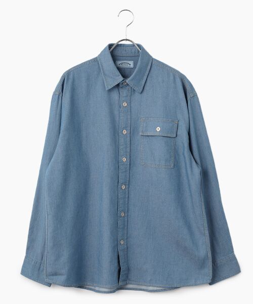 VAN / ヴァン シャツ・ブラウス | ライトインディゴデニムシャツ＜バックプリント＞ | 詳細1