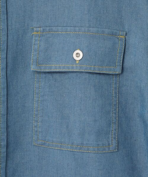 VAN / ヴァン シャツ・ブラウス | ライトインディゴデニムシャツ＜バックプリント＞ | 詳細5