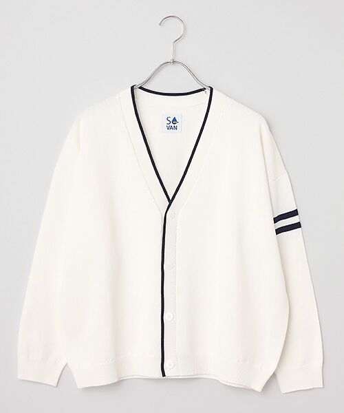 VAN / ヴァン カーディガン・ボレロ | ぺーパーニットカーディガン ＜VAN×Shower CLUB＞ ＜ウィメンズ＞（ホワイト）