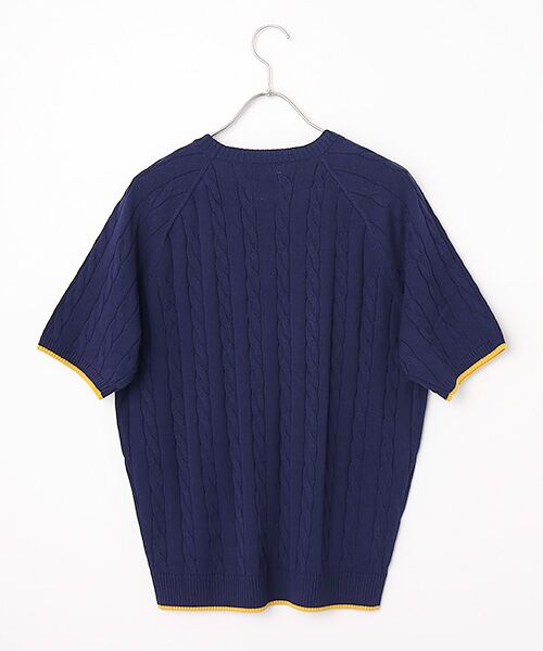 VAN / ヴァン ニット・セーター | ケーブル半袖ニット ＜VAN×Shower CLUB＞ ＜ウィメンズ＞ | 詳細1