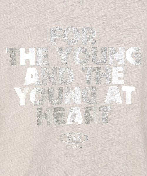 VAN / ヴァン Tシャツ | スラブTシャツ ＜箔プリント＞ ＜VAN×Shower CLUB＞ ＜ウィメンズ＞ | 詳細2