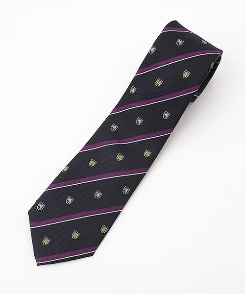 VAN / ヴァン ネクタイ | ネクタイ＜クレスト＞（ブラック）