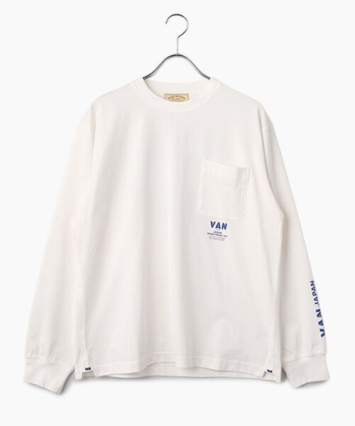 VAN / ヴァン カットソー | ロングスリーブTシャツ＜バックロゴ＞ | 詳細1