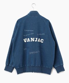 VAN / ヴァン パーカー | スタンドジップアップトレーナー＜刺繍＞＜インディゴコレクション＞