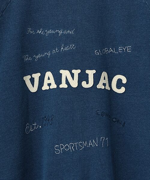 VAN / ヴァン パーカー | スタンドジップアップトレーナー＜刺繍＞＜インディゴコレクション＞ | 詳細5