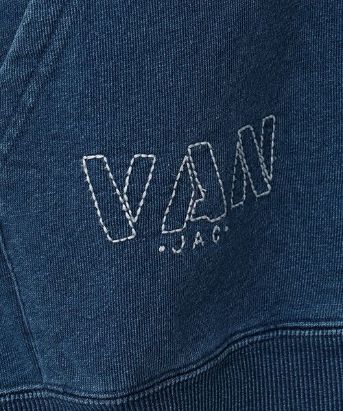 VAN / ヴァン パーカー | スタンドジップアップトレーナー＜刺繍＞＜インディゴコレクション＞ | 詳細7