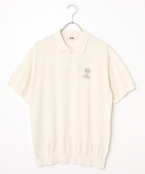 VAN / ヴァン ポロシャツ | ニットポロシャツ（オフホワイト）
