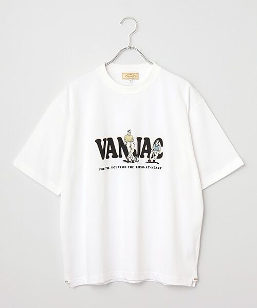 VAN / ヴァン Tシャツ | プリントTシャツ＜アイビーリーガー＞（ホワイト）