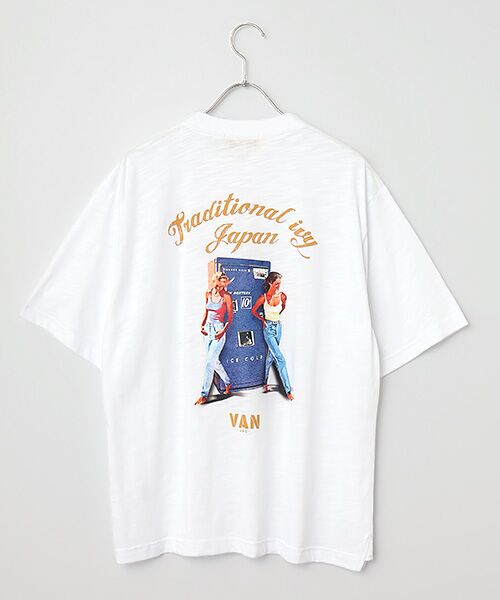 VAN / ヴァン Tシャツ | プリントTシャツ＜ガールズ＞（ホワイト）