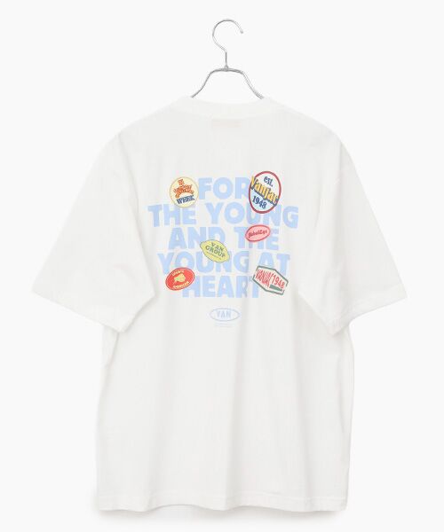 VAN / ヴァン Tシャツ | プリントTシャツ＜ワッペンプリント＞（ホワイト）