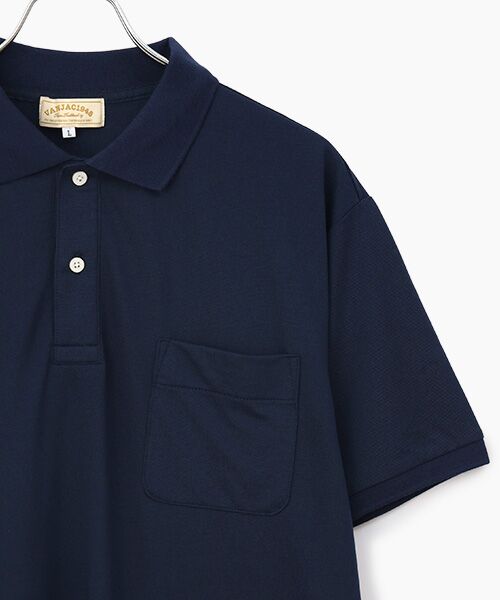 VAN / ヴァン ポロシャツ | ドライ鹿の子ポロシャツ＜バックプリント＞ | 詳細4