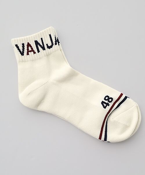 VAN / ヴァン ソックス | ローカットソックス＜裏パイル＞（ホワイト）