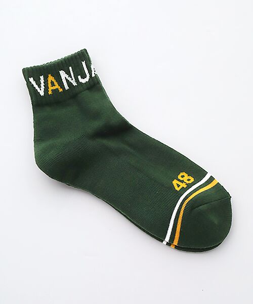 VAN / ヴァン ソックス | ローカットソックス＜裏パイル＞（グリーン）
