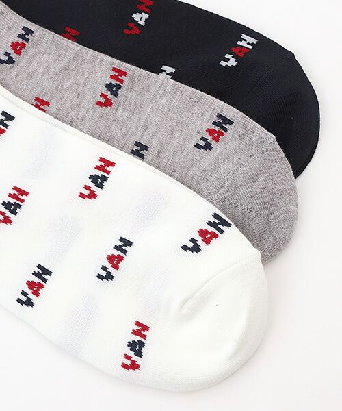 VAN / ヴァン ソックス | ３Ｐアンクルソックス＜VANロゴ＞ | 詳細2