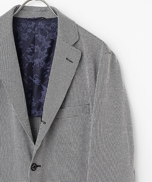 VAN / ヴァン テーラードジャケット | ライトウエイトジャケット＜ニットハウンドトゥース＞＜ネオベーシック＞ | 詳細2