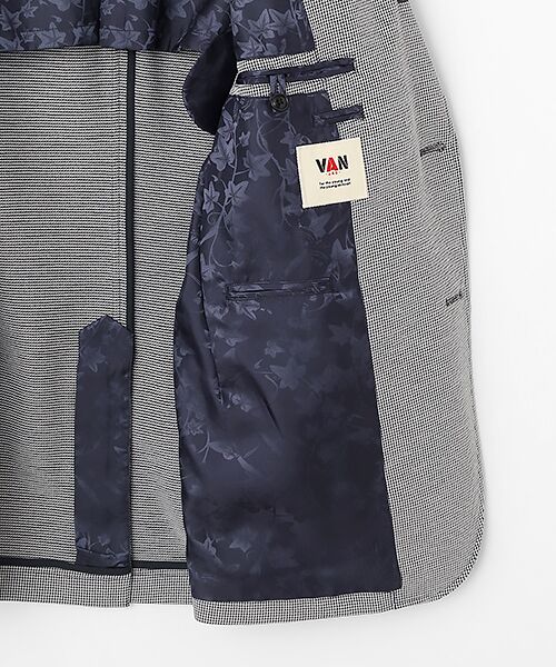 VAN / ヴァン テーラードジャケット | ライトウエイトジャケット＜ニットハウンドトゥース＞＜ネオベーシック＞ | 詳細5